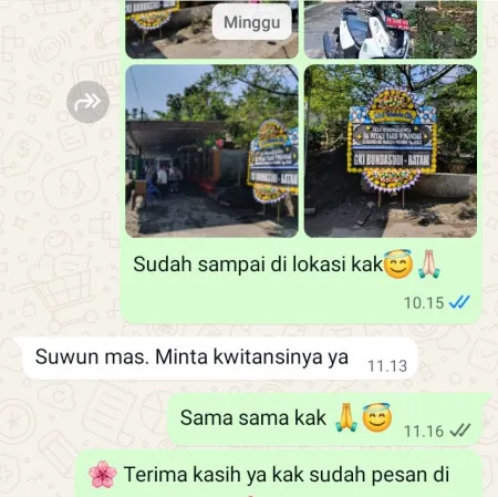 Pengiriman Papan Bunga Duka Damarsari Cepiring