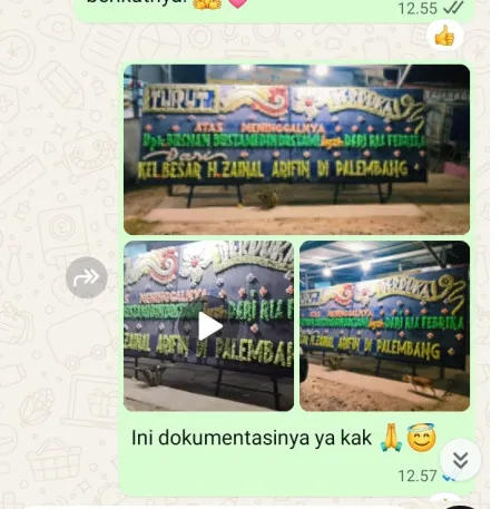 Pengiriman Papan Bunga Duka Damarsari Cepiring