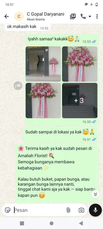 Pengiriman Karangan Bunga Damarsari Cepiring